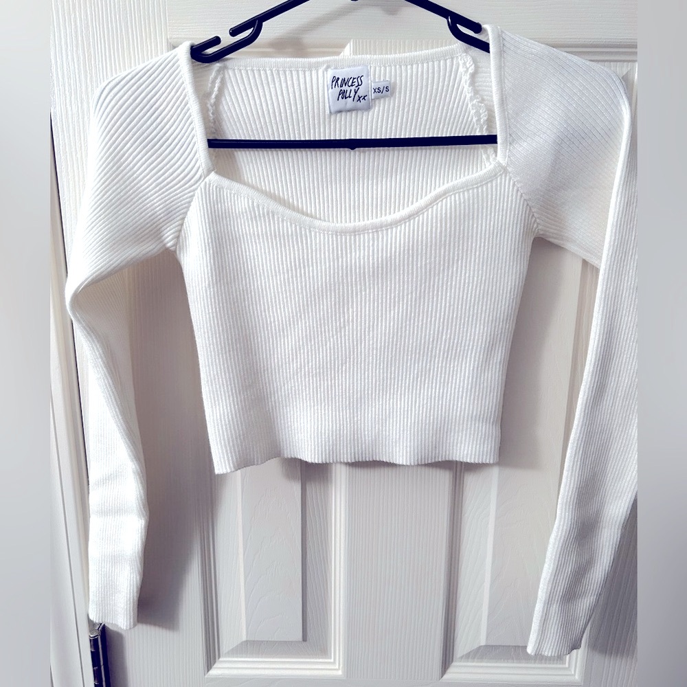 Princess Polly White Crop Length 💕